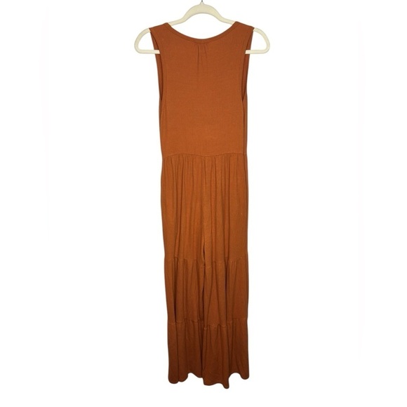 Anthropologie Marina BOHO Festival Wide-Leg Jumpsuit in Orange Rust Size Small - Picture 8 of 16